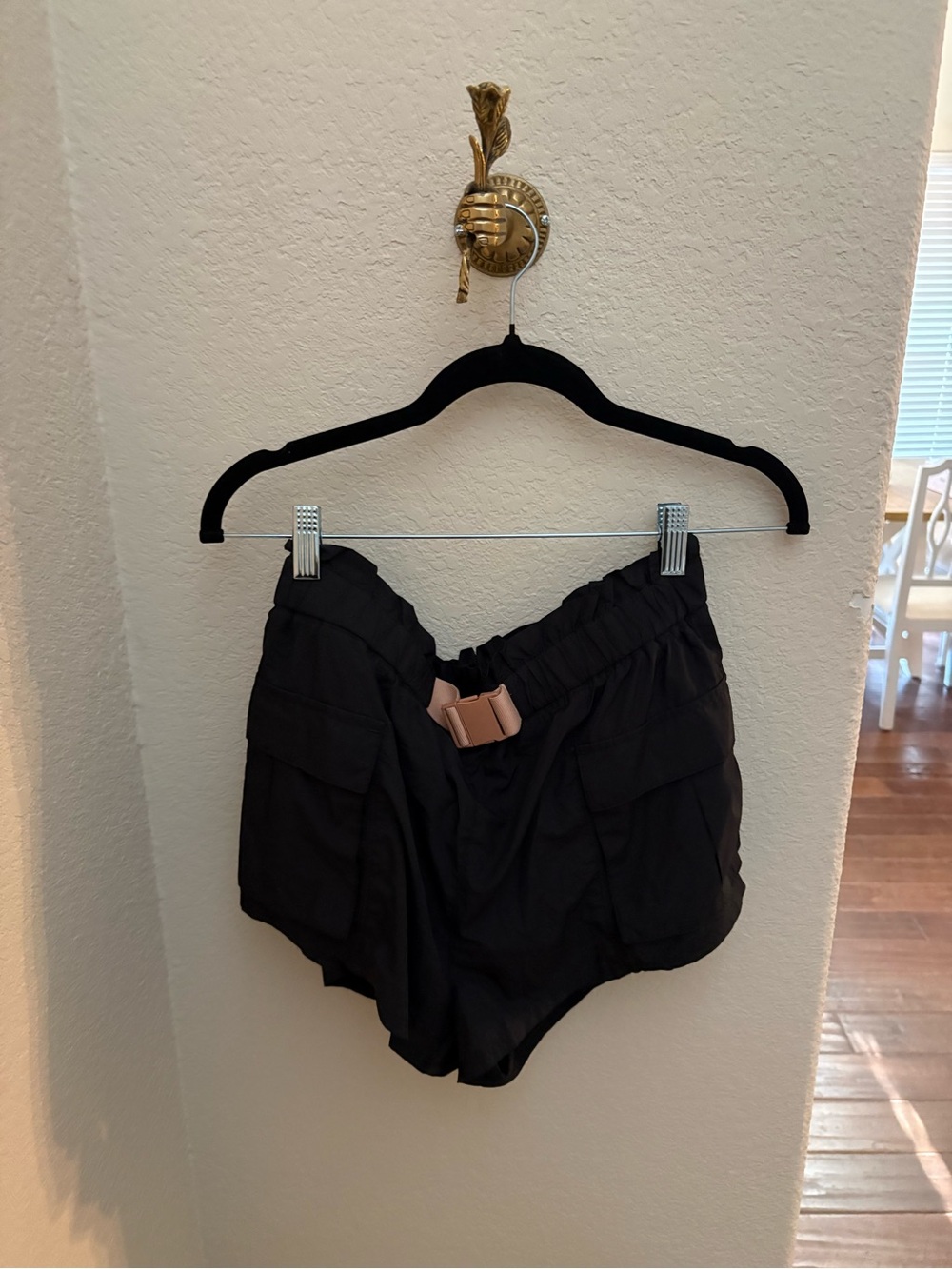 Free People Movement High-Waist Utility Shorts with Belt